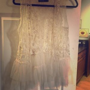 Origami lace vest bought at a boutique